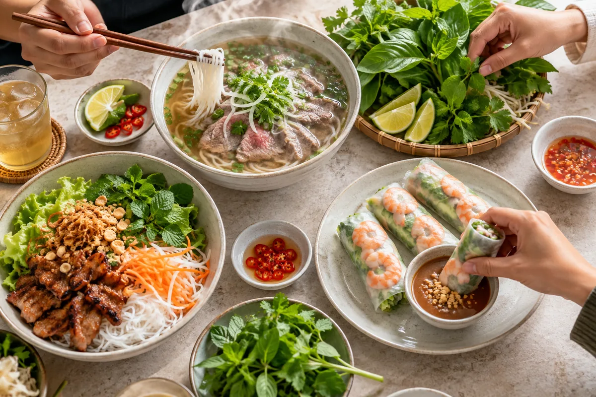 Phở, bò bún, rouleaux : comprendre une carte vietnamienne