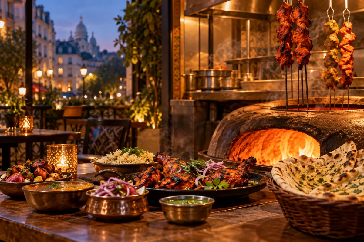 Ambiance culinaire associée à Allo Tandoori