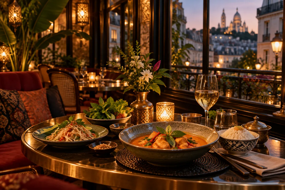 Ambiance culinaire associée à La Brasserie Thaï