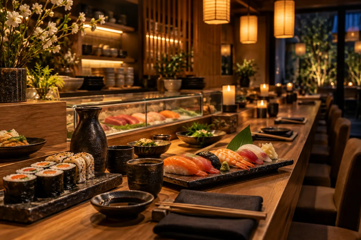 Ambiance culinaire associée à Tokyo